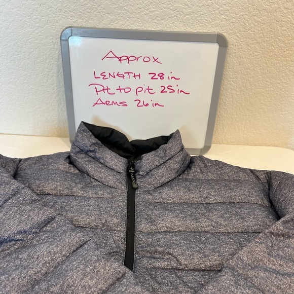 SwissTech Grey Quilted Puffer Jacket Men’s Size L Lightweight Warm Zip Up” - Picture 8 of 8